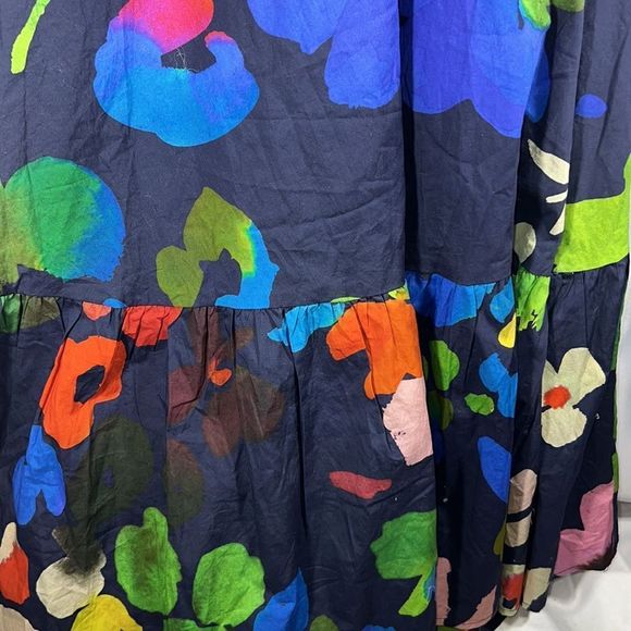 ANTHROPOLOGIE BY WHIT TWO FLORAL HALTER MIDI DRESS NEW NWT XS - Picture 13 of 14